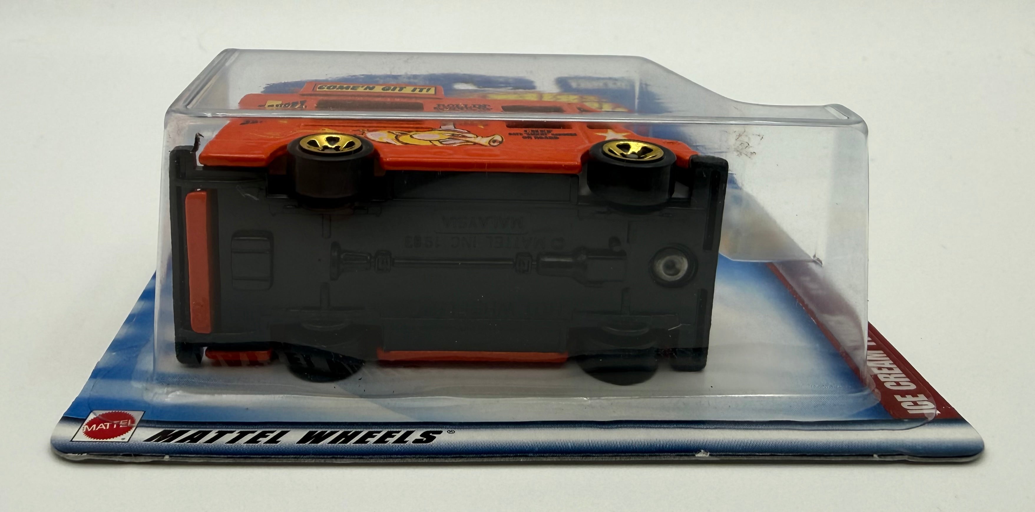Hot Wheels Ice Cream Truck 3/4 2002 Collector #57 Orange