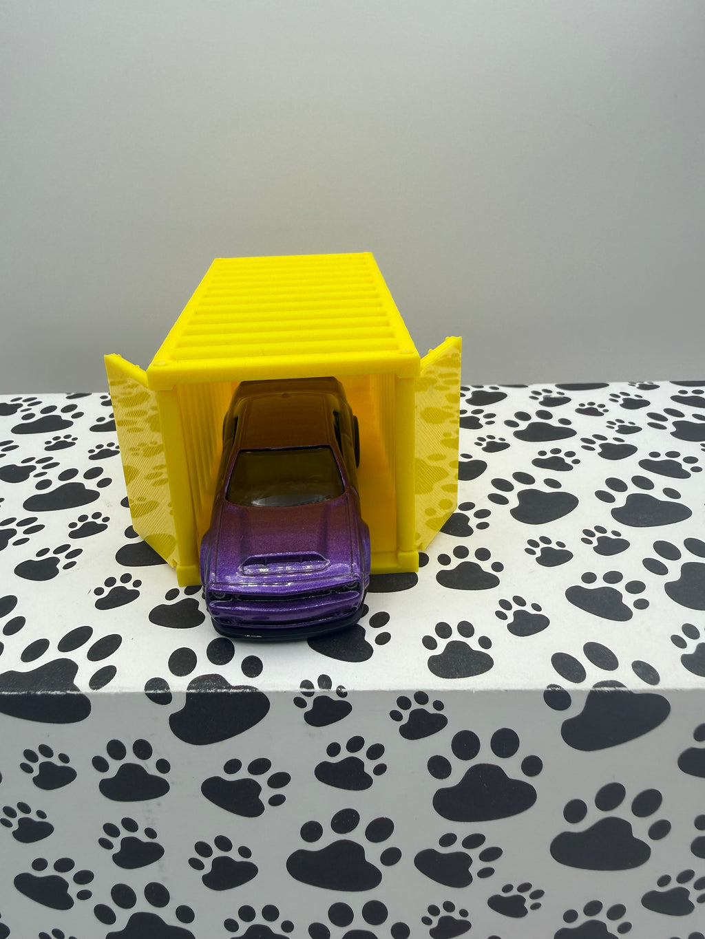 Custom 3D Printed 1/64 scale Shipping Container Yellow