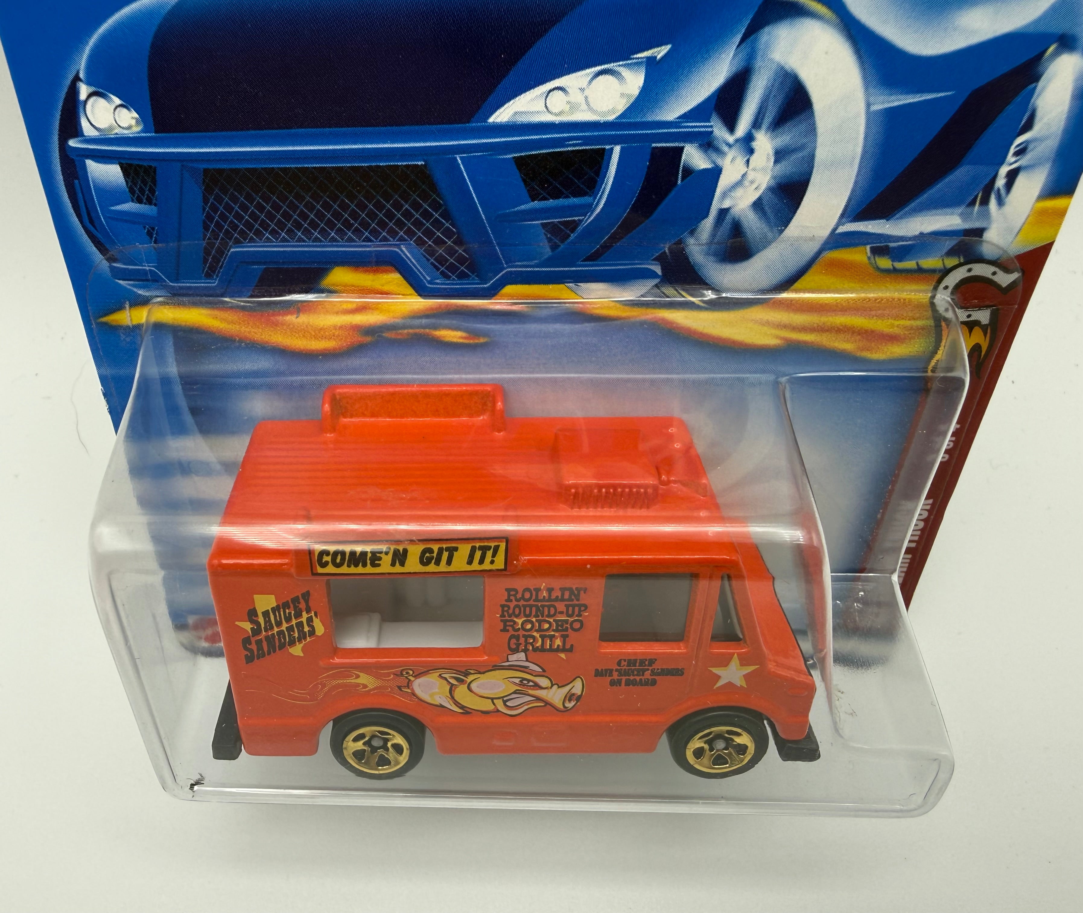 Hot Wheels Ice Cream Truck 3/4 2002 Collector #57 Orange