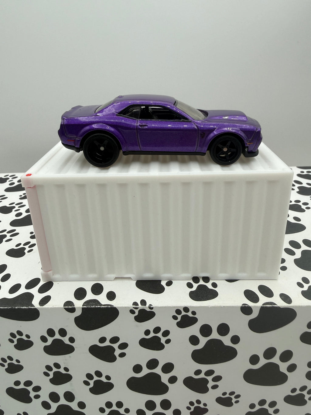 Custom 3D Printed 1/64 scale Shipping Container White
