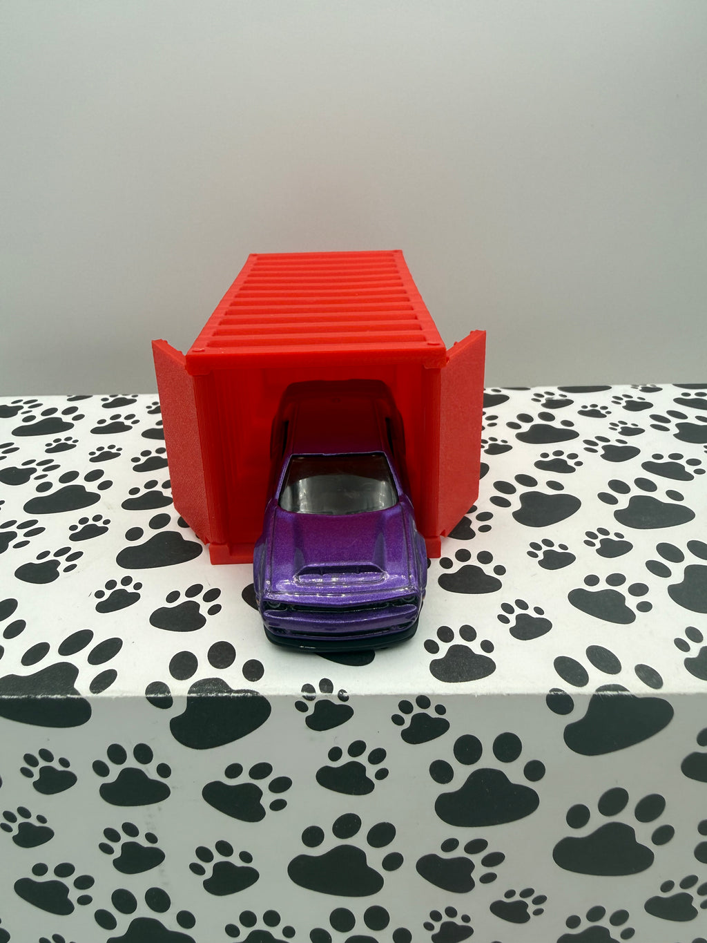 Custom 3D Printed 1/64 scale Shipping Container Red