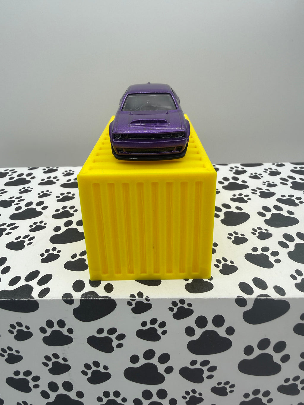 Custom 3D Printed 1/64 scale Shipping Container Yellow
