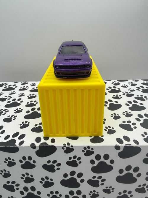 Custom 3D Printed 1/64 scale Shipping Container Yellow