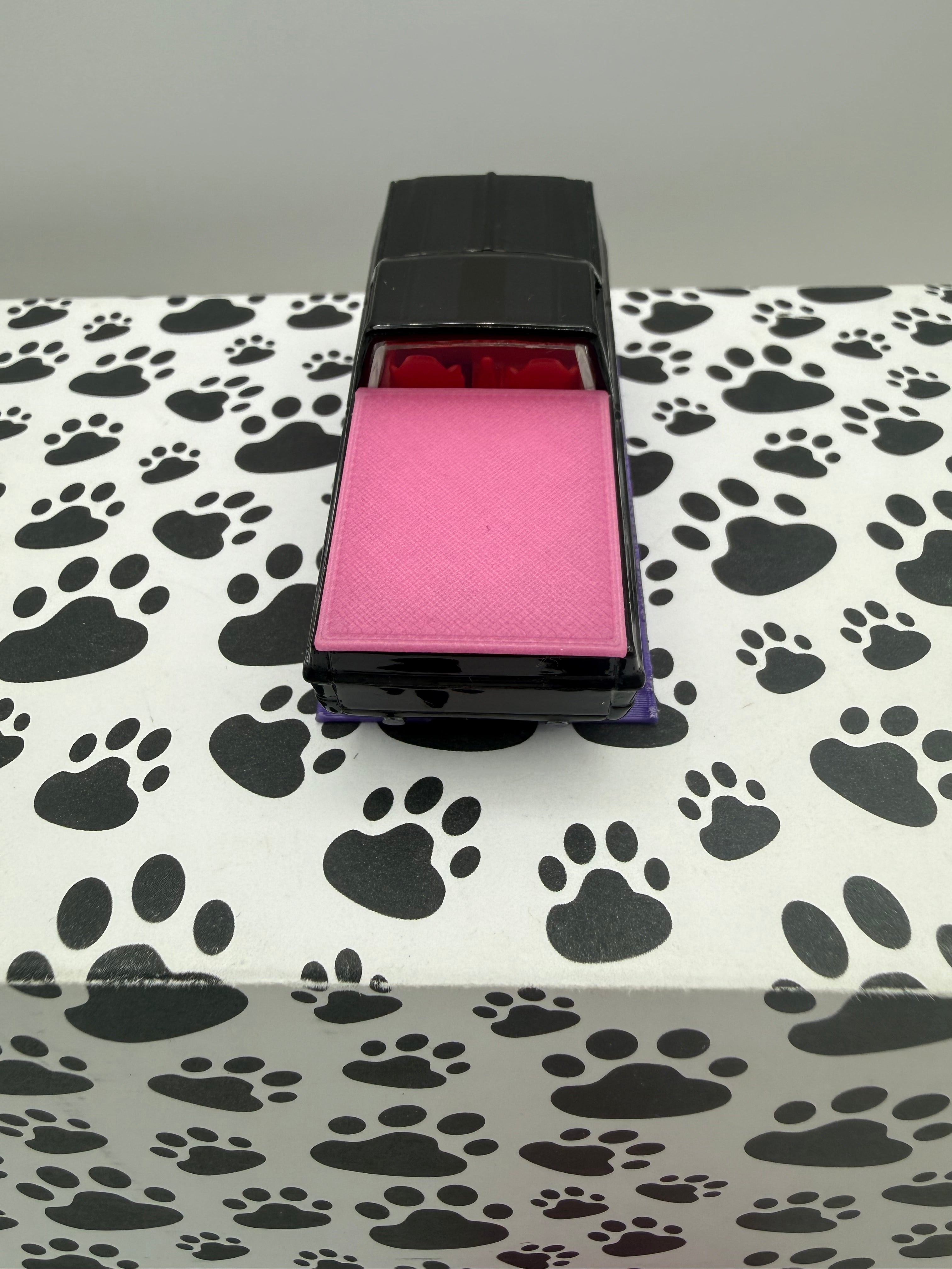 Custom 3D Printed Hot Wheels 83 Silverado bed cover Light Pink