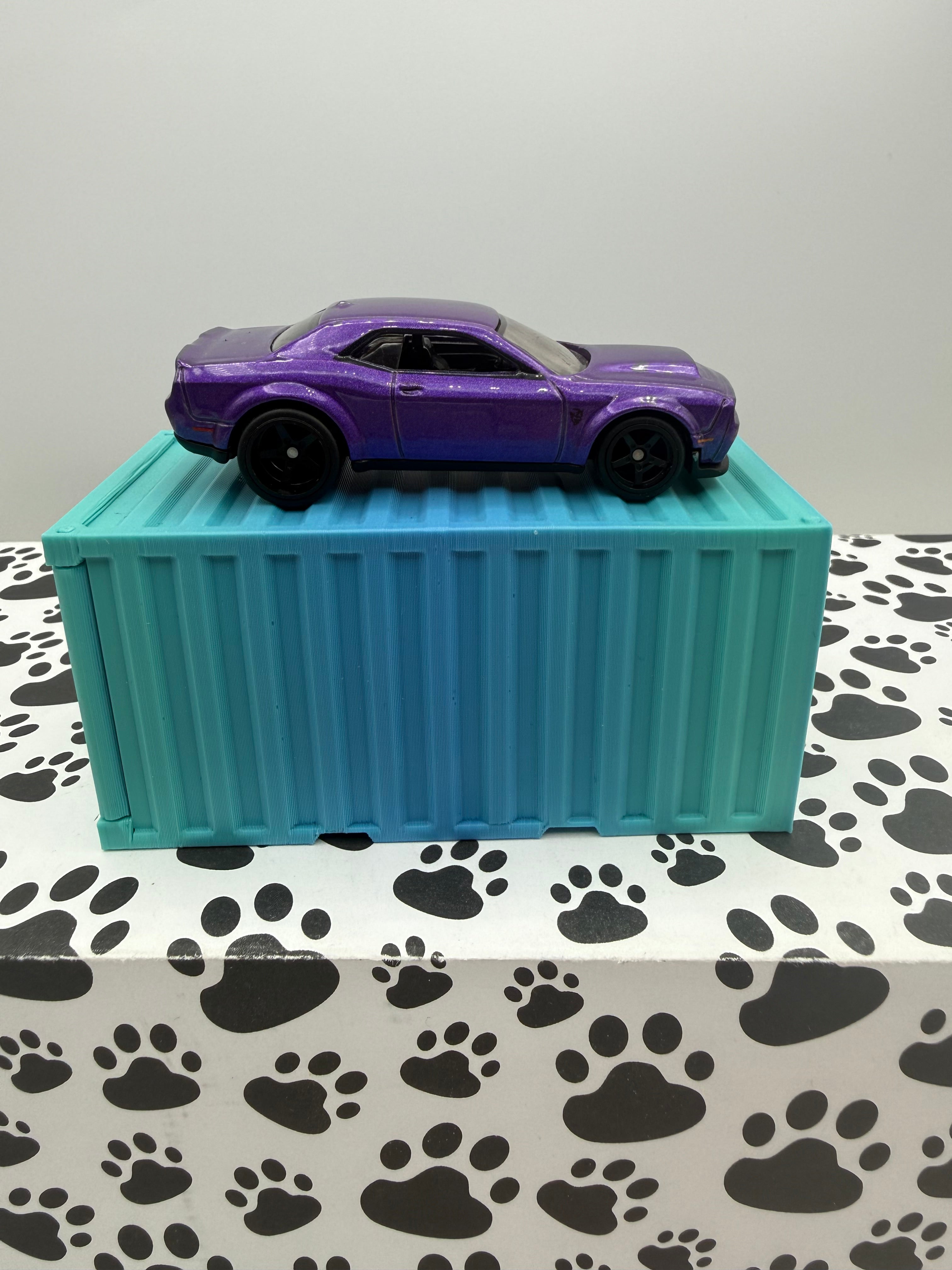 Custom 3D Printed 1/64 scale Shipping Container Land/Sea fade