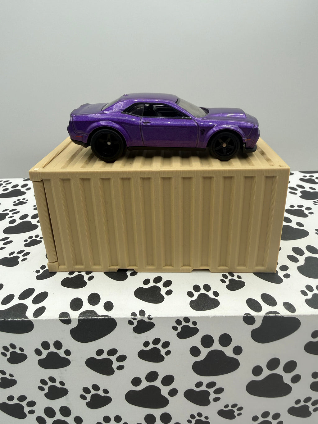 Custom 3D Printed 1/64 scale Shipping Container Desert Tan