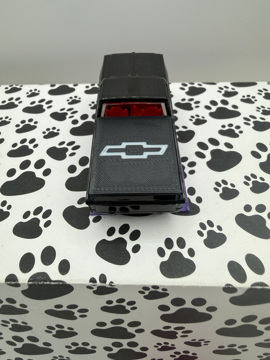 Custom 3D Printed Hot Wheels 83 Silverado bed cover Chevy Bow tie