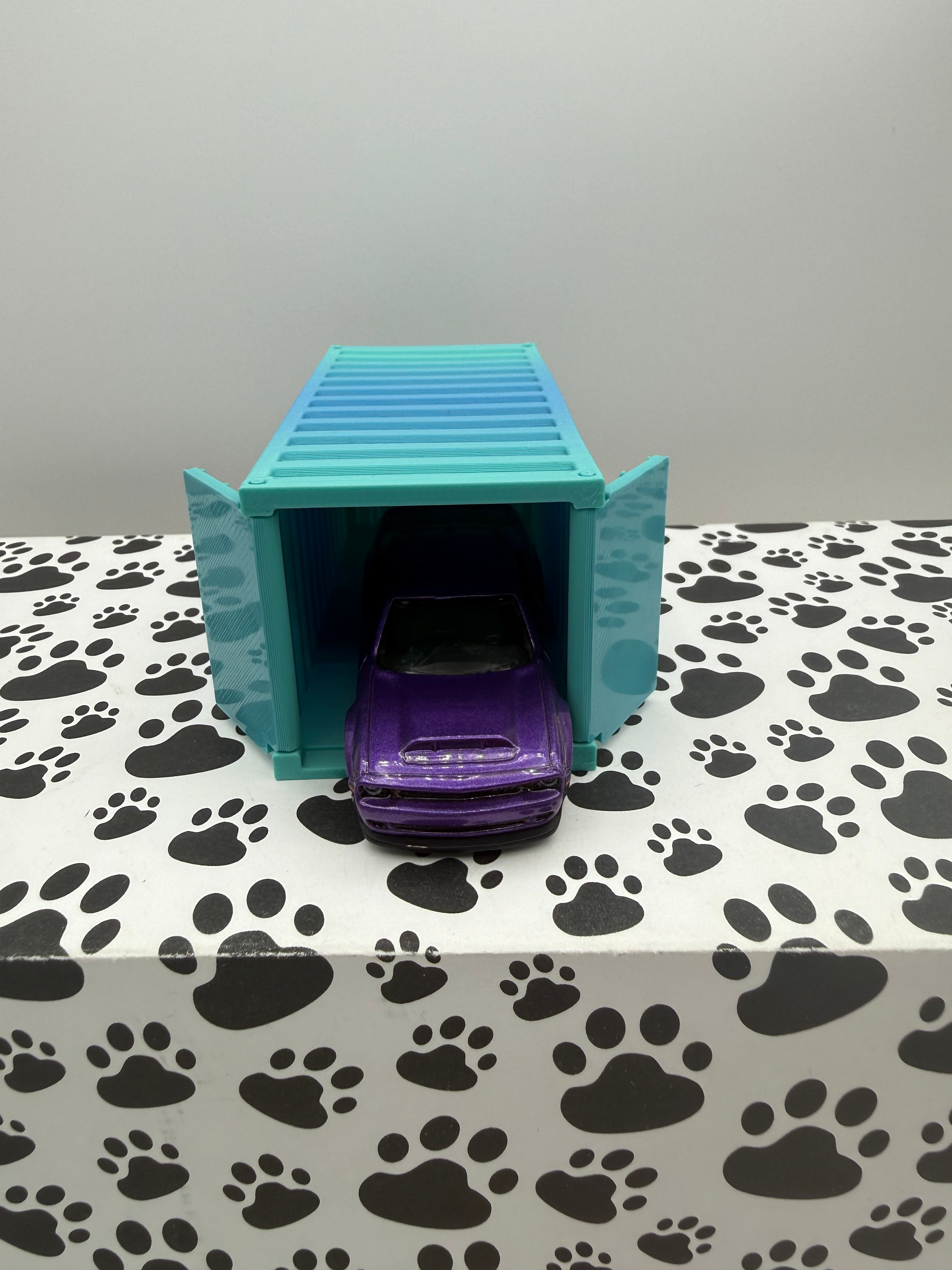 Custom 3D Printed 1/64 scale Shipping Container Land/Sea fade