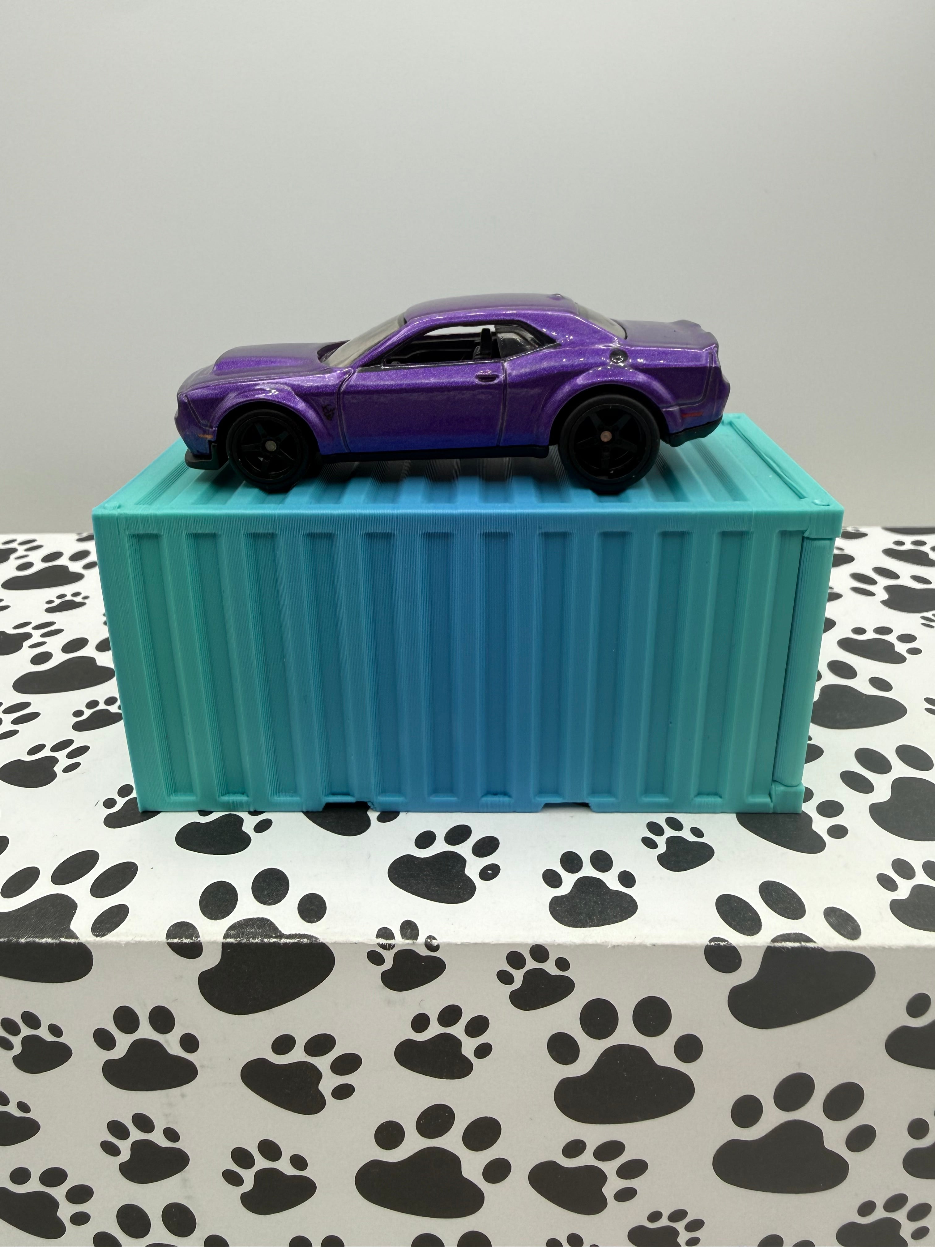 Custom 3D Printed 1/64 scale Shipping Container Land/Sea fade