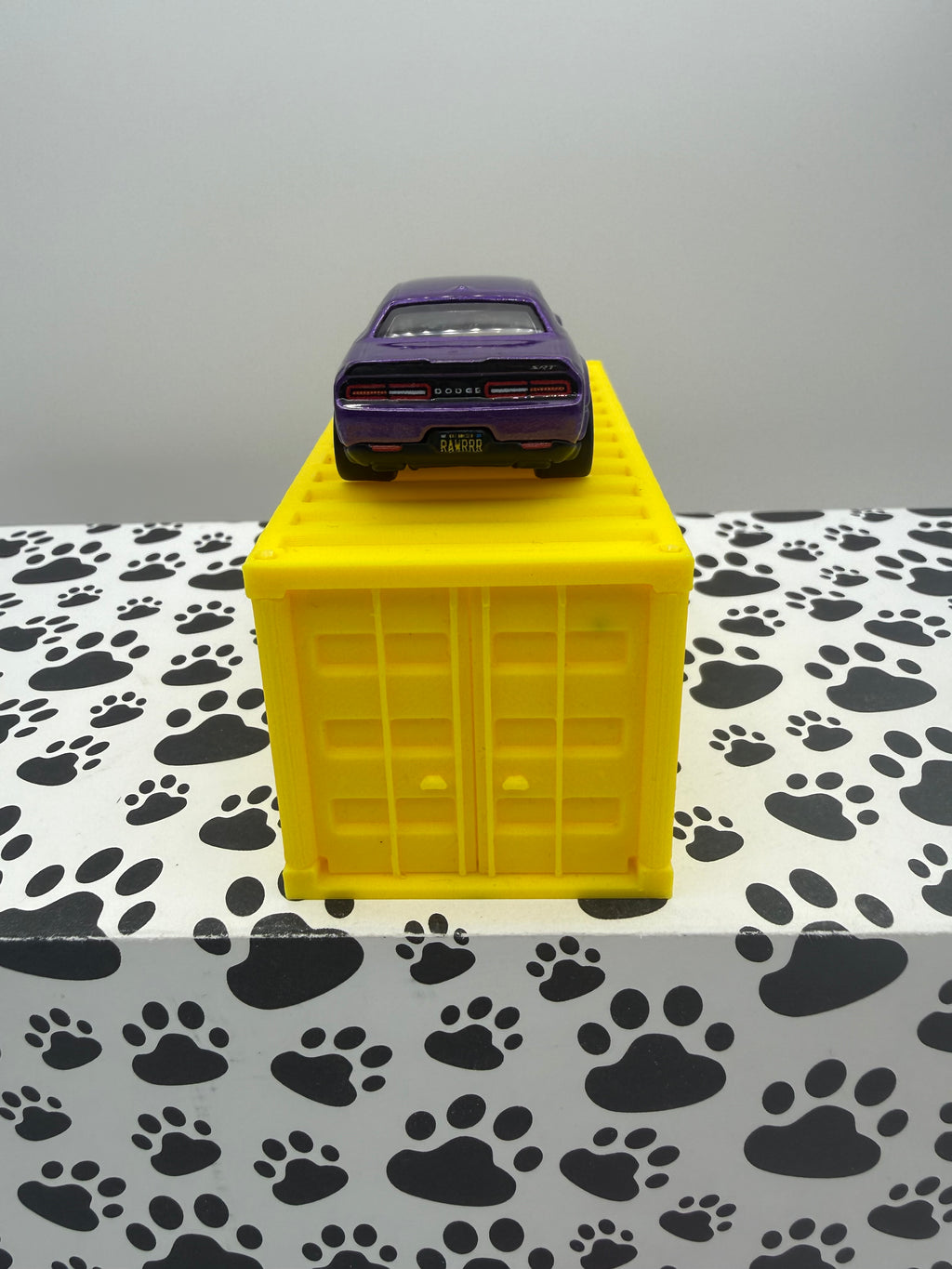 Custom 3D Printed 1/64 scale Shipping Container Yellow