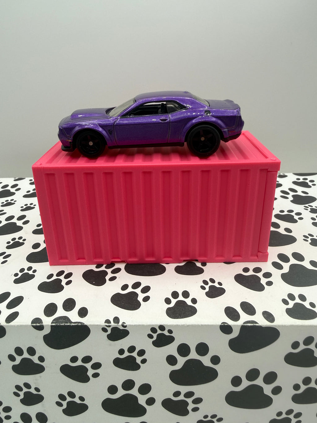 Custom 3D Printed 1/64 scale Shipping Container Pink