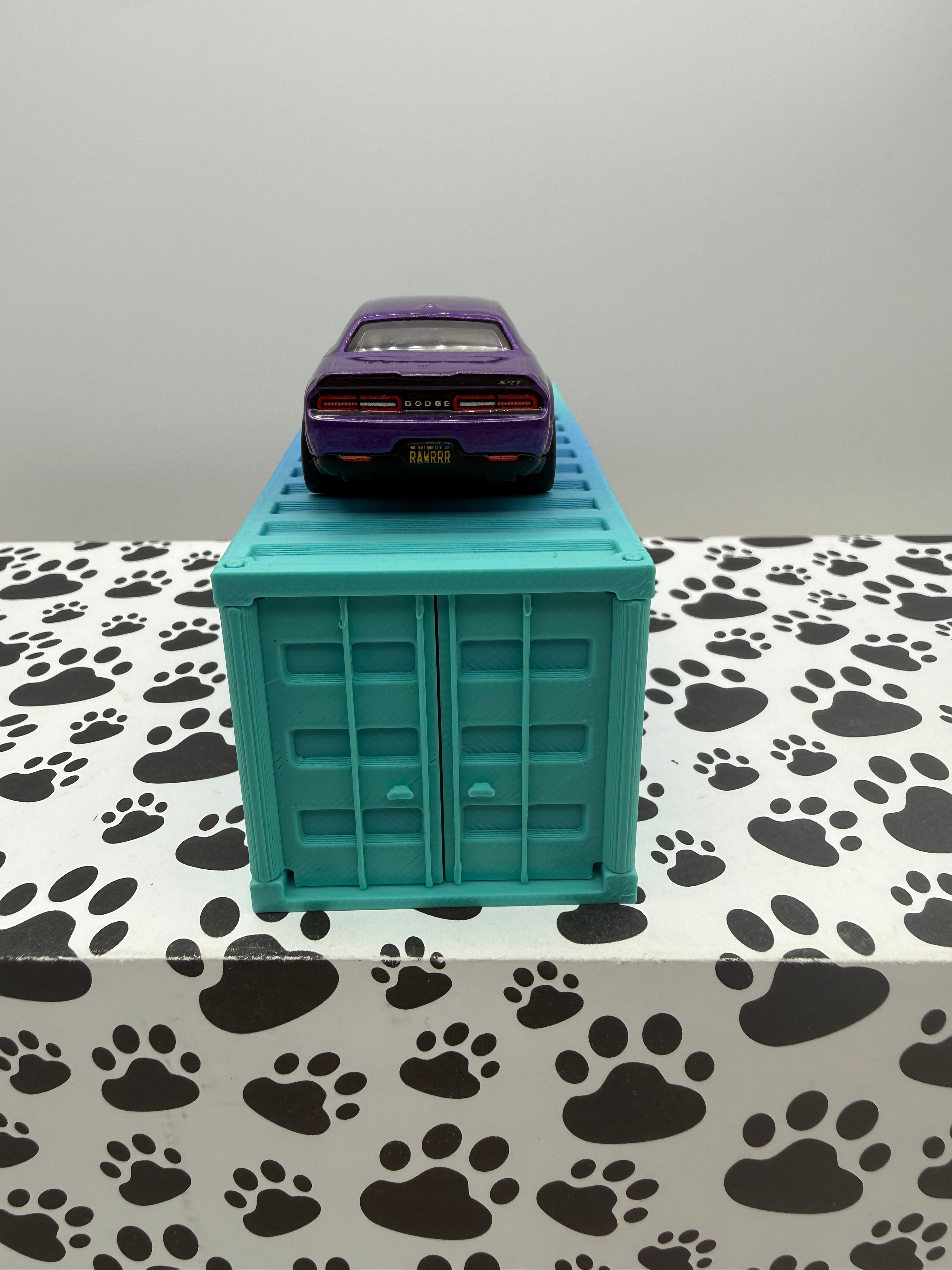Custom 3D Printed 1/64 scale Shipping Container Land/Sea fade