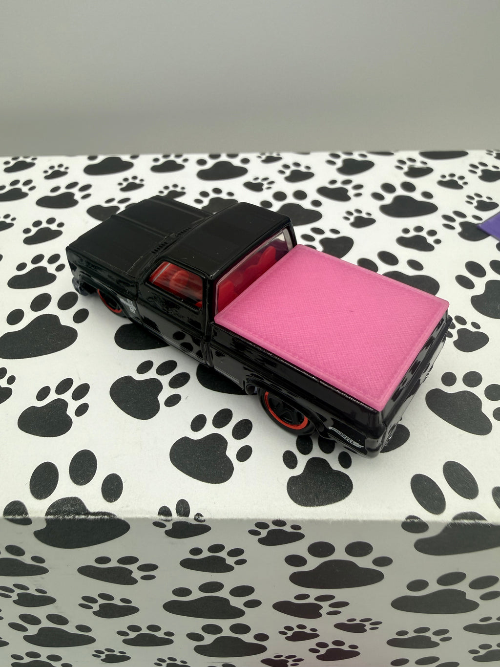 Custom 3D Printed Hot Wheels 83 Silverado bed cover Light Pink