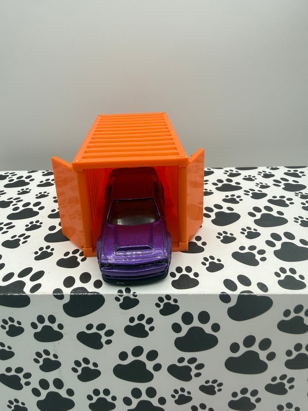 Custom 3D Printed 1/64 scale Shipping Container Orange