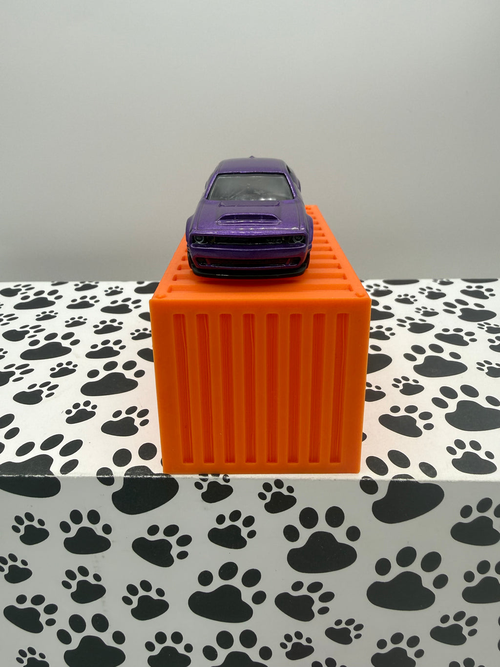 Custom 3D Printed 1/64 scale Shipping Container Orange