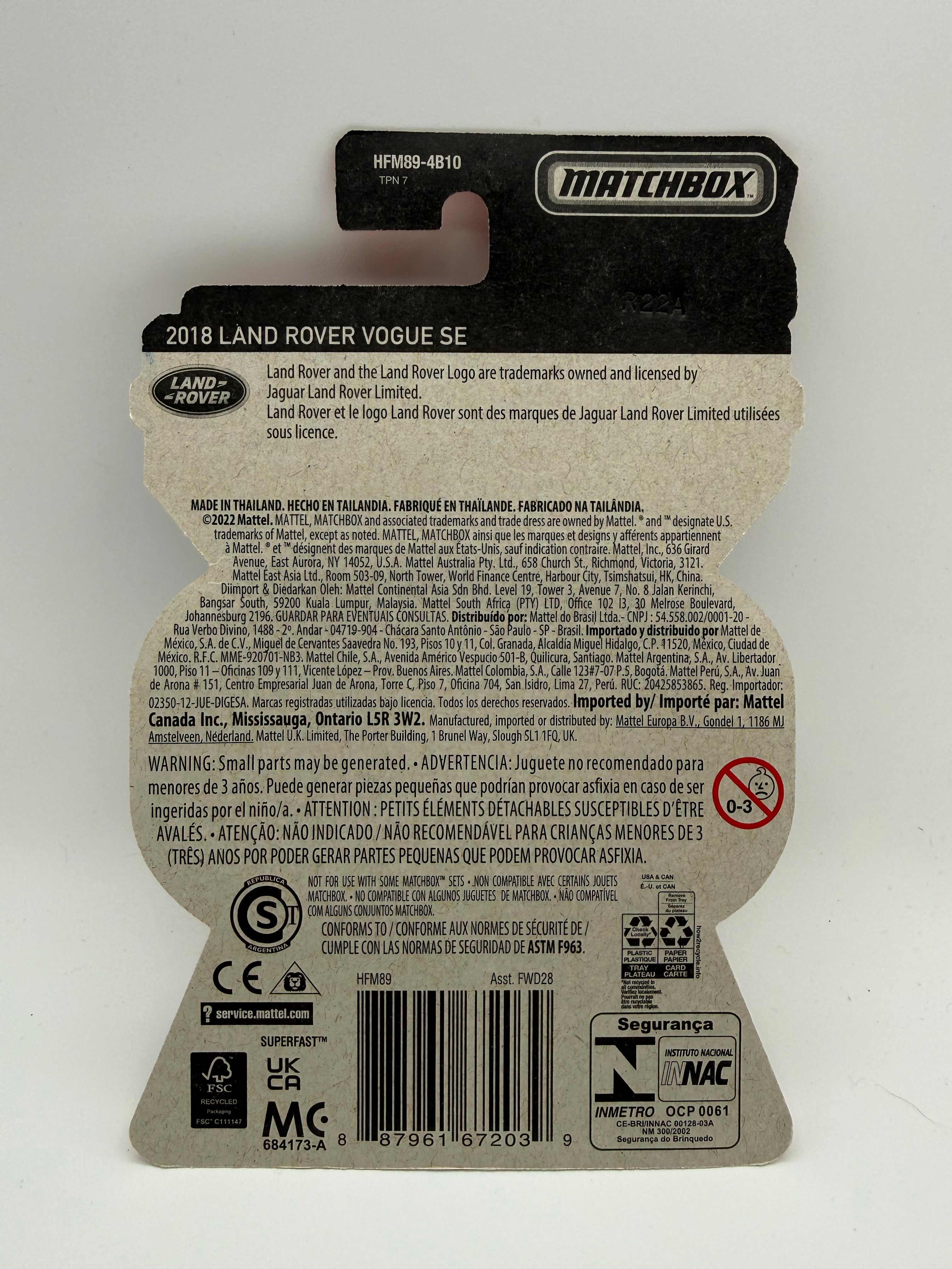 Matchbox Moving Parts Collectors 06/20 1965 Land Rover Series II